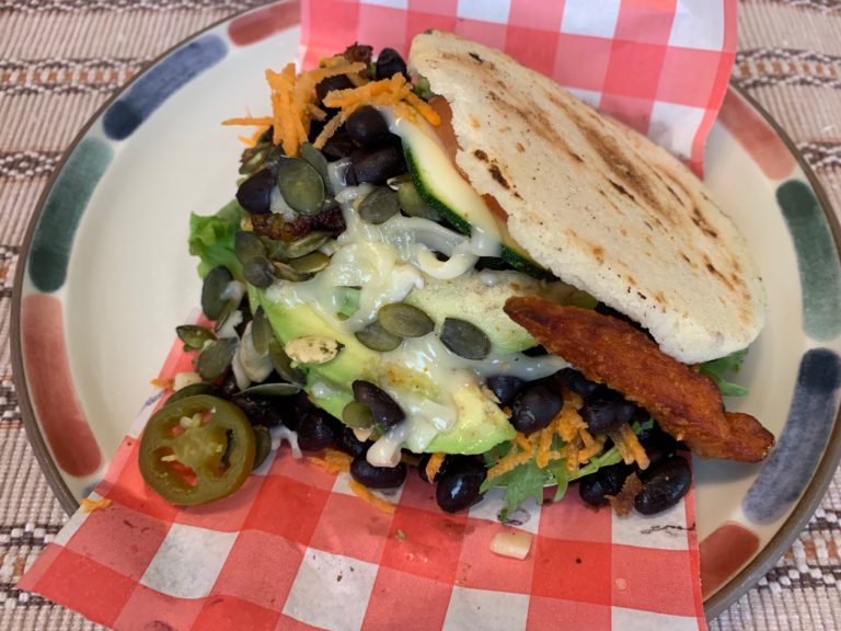 Arepa vegetariana Arepa vegetariana